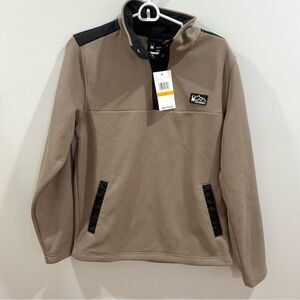 Spyder NWT Men’s Bonded Fleece lined pullover Sweater 1/4-Snap Size small NWT